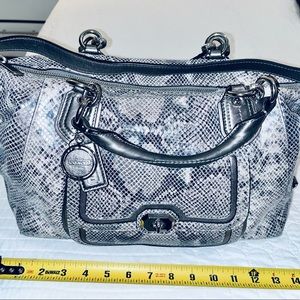 Coach snakeskin purse